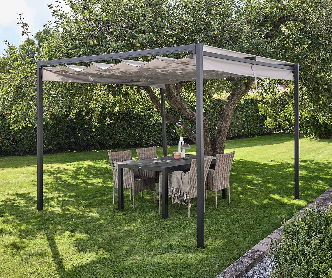 Pergola de jardin avec auvent