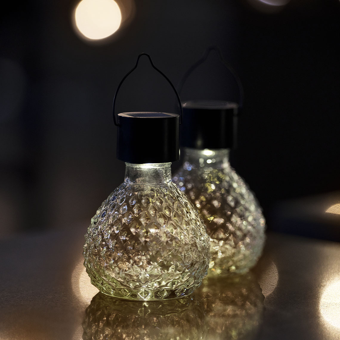 Lampe solaire LAPPSPURV Petite lampe solaire émettant une lumière chaleureuse la nuit