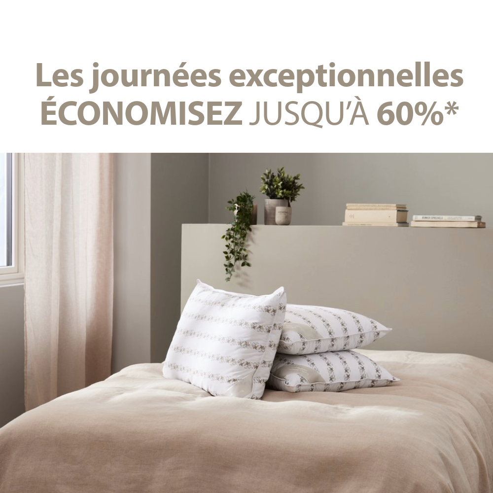 Les journées exceptionnelles ÉCONOMISEZ JUSQU’À 60% sur plus de 800 articles