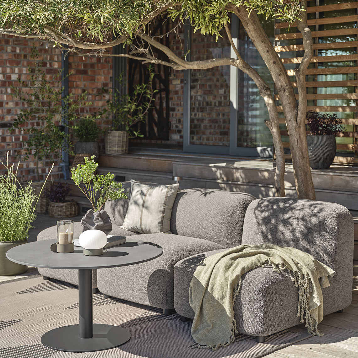 Canapé lounge en matériau résistant aux intempéries