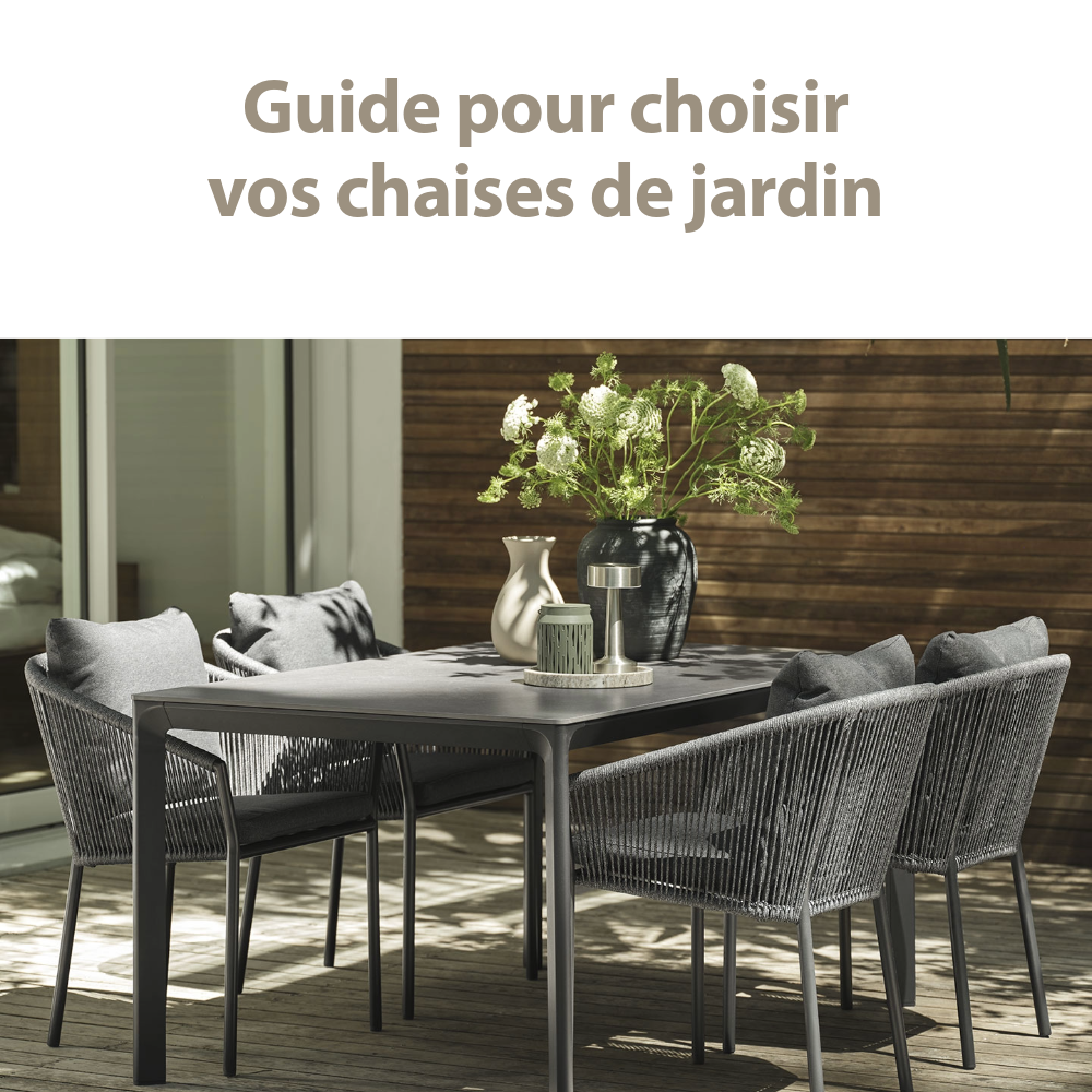 Guide pour choisir vos chaises de jardin