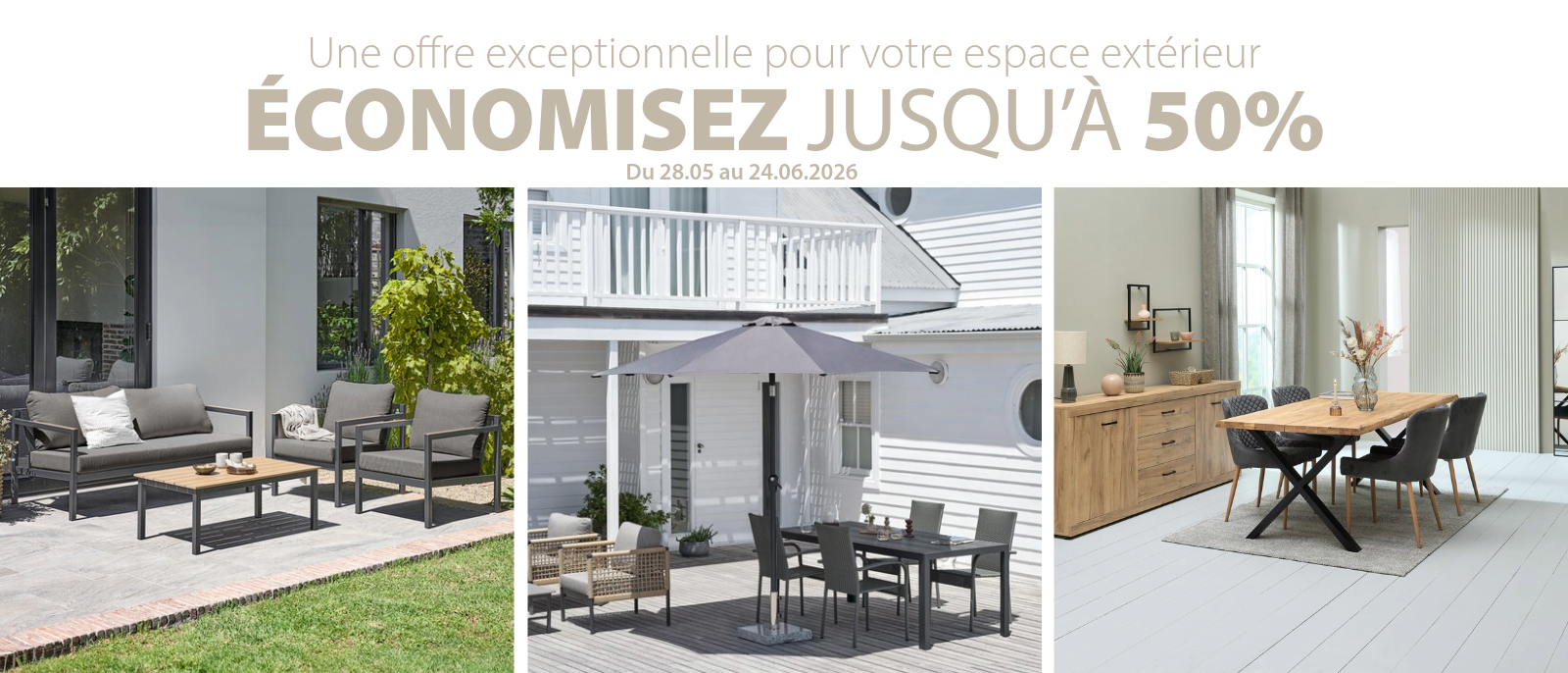 Une offre exceptionnelle pour votre espace extérieur