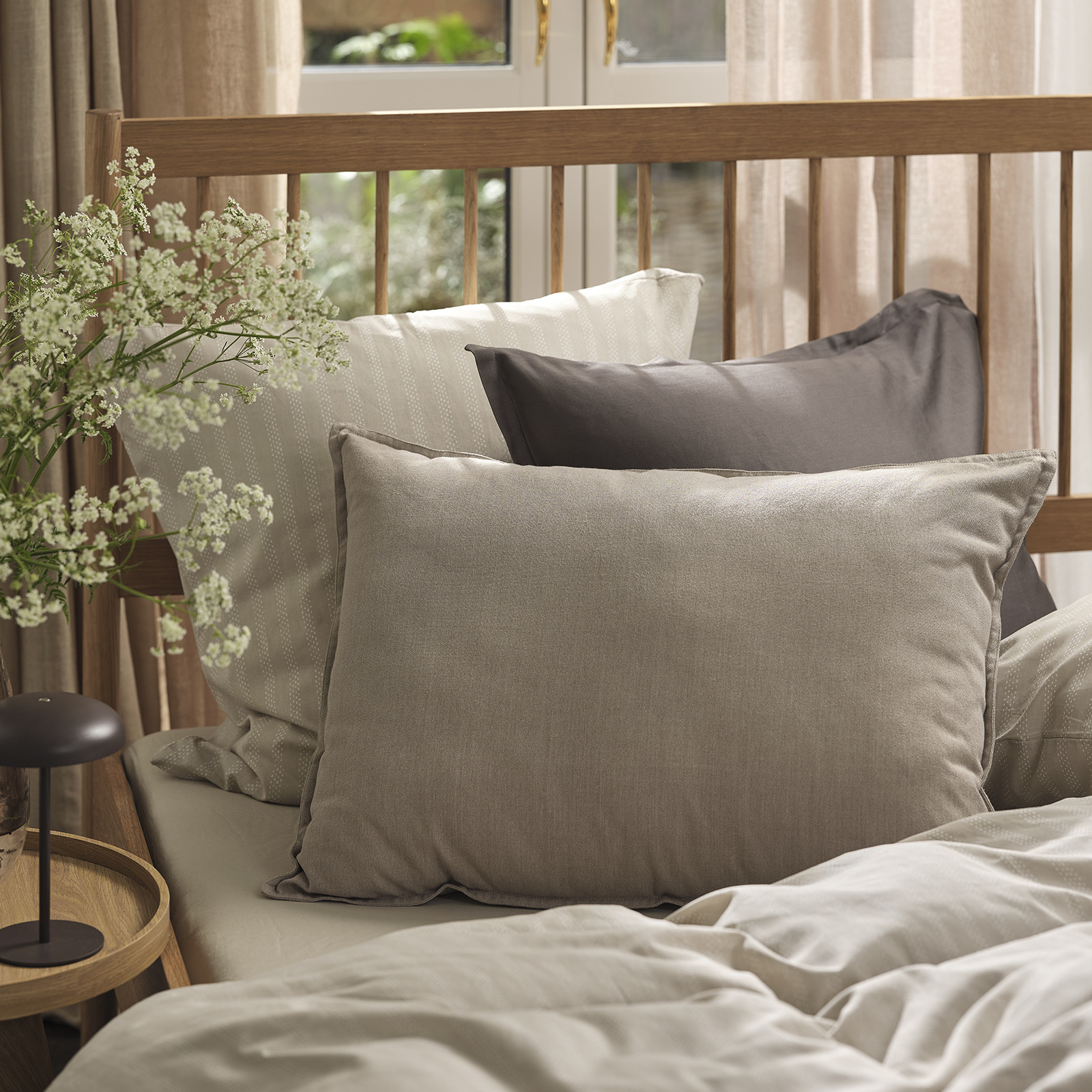 Housse de coussin SANDSIV pour coussin de dossier Lit avec coussins de dossier