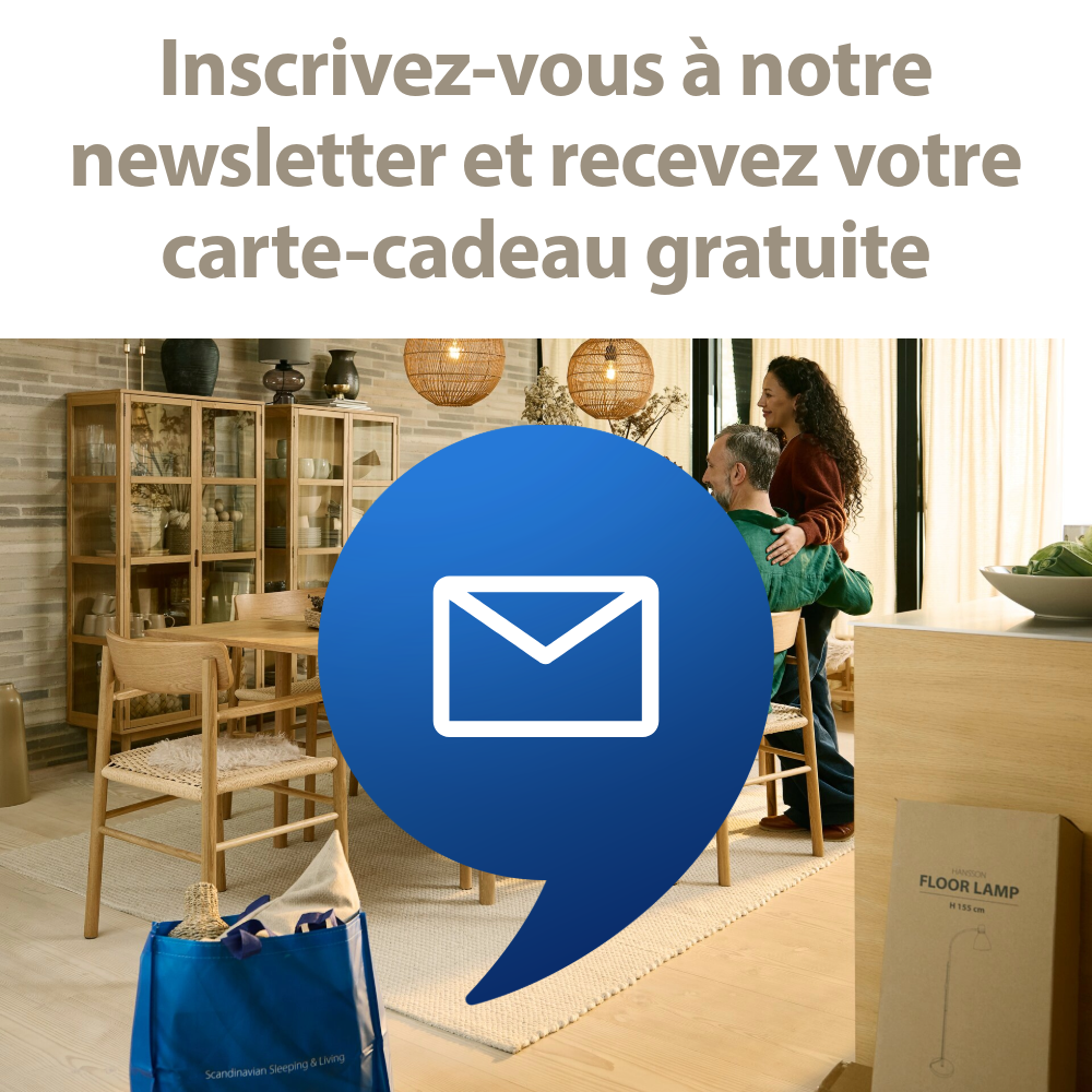 Inscrivez-vous à notre newsletter et recevez votre carte-cadeau gratuite
